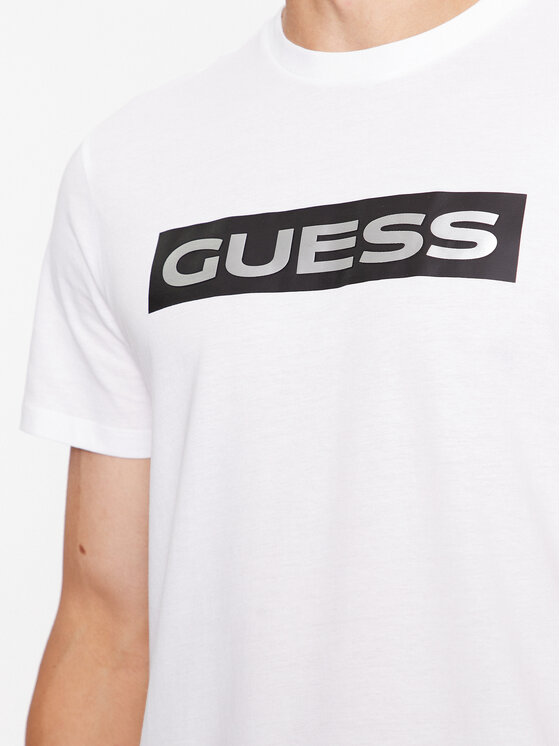 Guess T Shirt M3BI80 K9RM1 Weiß Slim Fit Modivo de