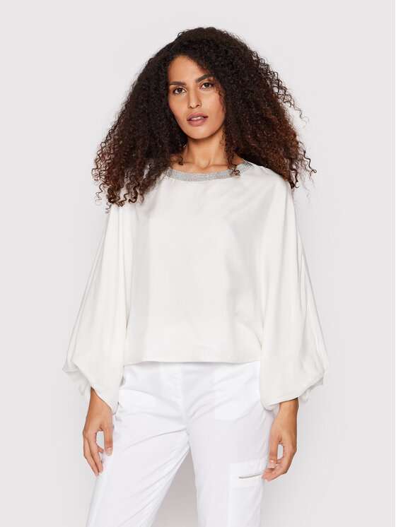 Fabiana Filippi Bluse Tpd W Wei Relaxed Fit Modivo De