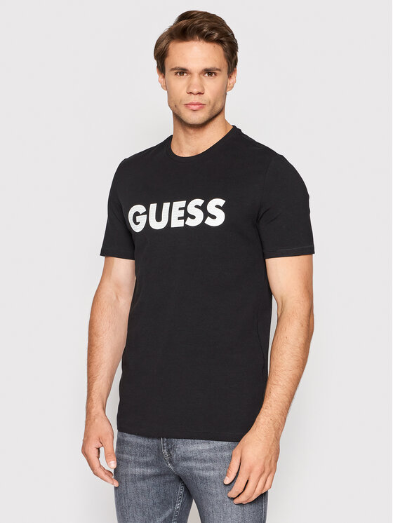 Guess T Shirt M Yi J Czarny Slim Fit Modivo Pl