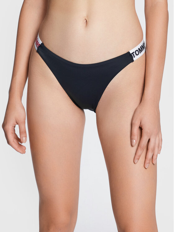 Tommy Jeans Bikini Partea De Jos High Leg Cheeky Uw Uw Verde