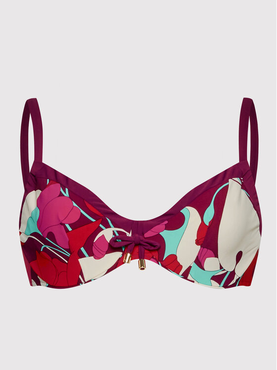 Chantelle Góra od bikini Flowers C H Fioletowy Modivo pl