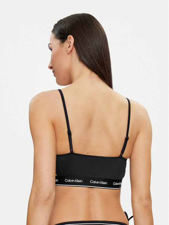 Calvin Klein Swimwear Bikini Partea De Sus Kw Kw Negru Modivo Ro