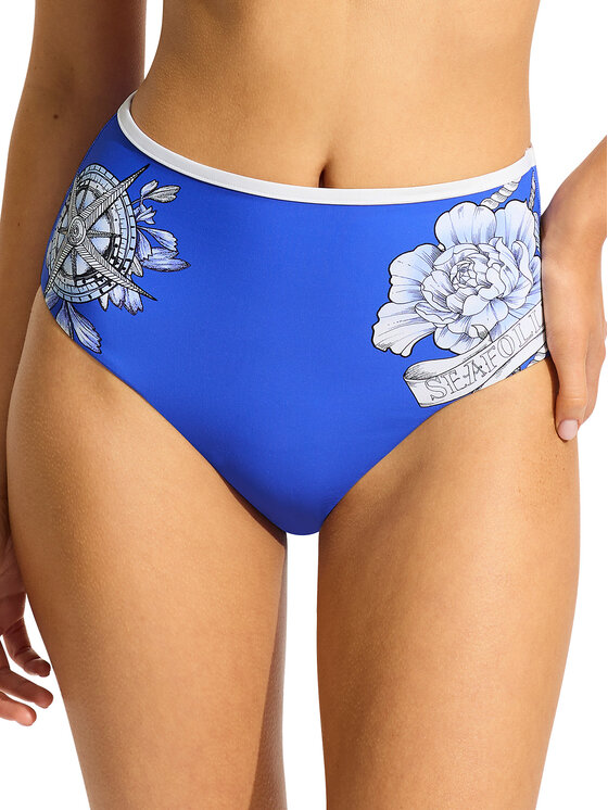 Seafolly Dół od bikini Biały Modivo pl