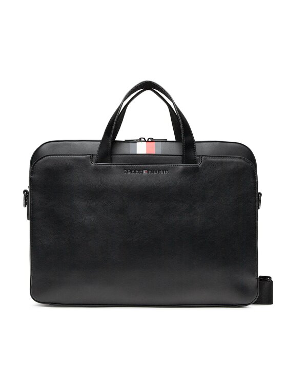 Tommy Hilfiger Laptoptasche Midtown Pu Computer Bag Am Am Schwarz