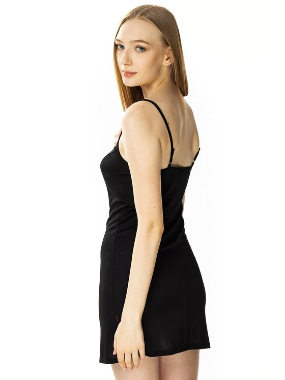 Mewa Lingerie Halka Czarny Modivo Pl