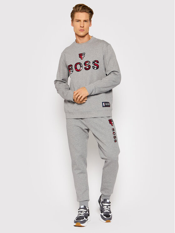 Boss Sweatshirt NBA Windmill 2 50461981 Grau Relaxed Fit Modivo At