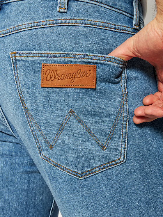 Wrangler Jeansy Greensboro W Qq S Granatowy Regular Fit