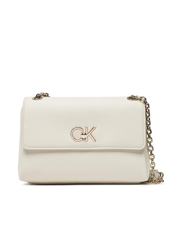 Calvin Klein Handtasche Re Lock Ew Conv Xbody Pbl K60K609395 Beige