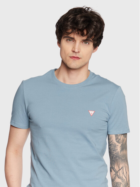 Guess T Shirt Core M Yi J Blu Slim Fit Modivo It