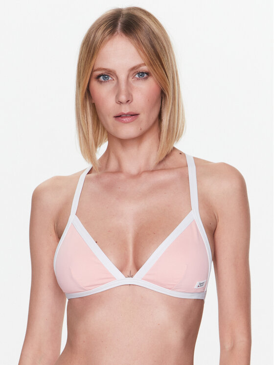 Tommy Jeans Bikini Oberteil UW0UW04084 Rosa Modivo At