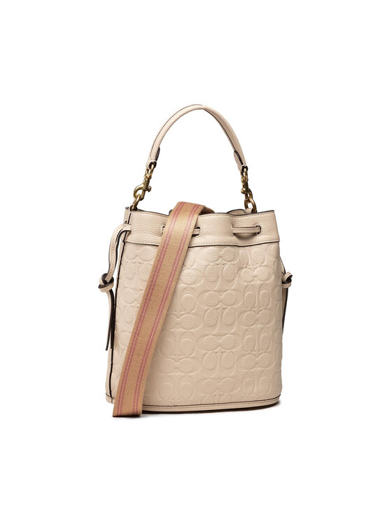 Coach Handtasche Sig Ltr Fld Bucket C Beige Modivo De