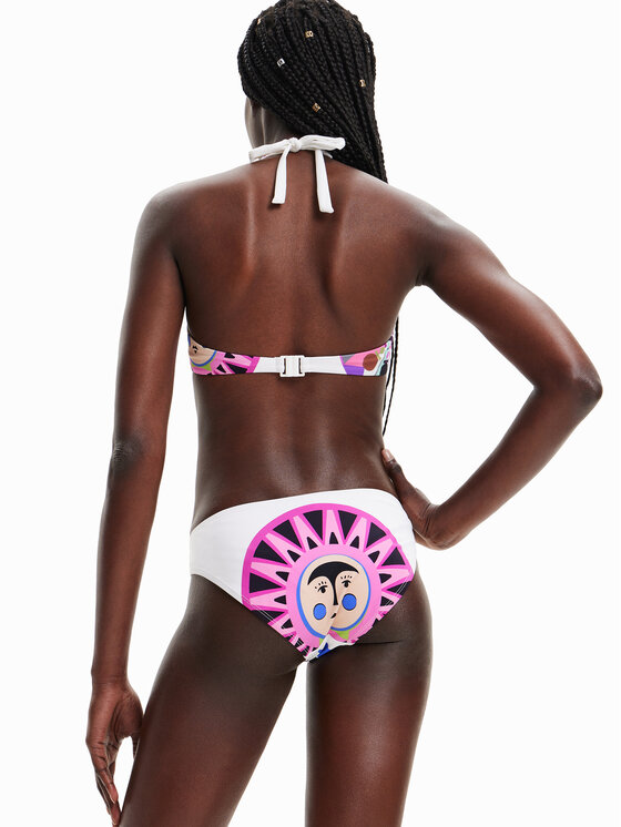 Desigual Bikini Oberteil Monsieur Christian Lacroix Moon Swmk Wei Modivo At