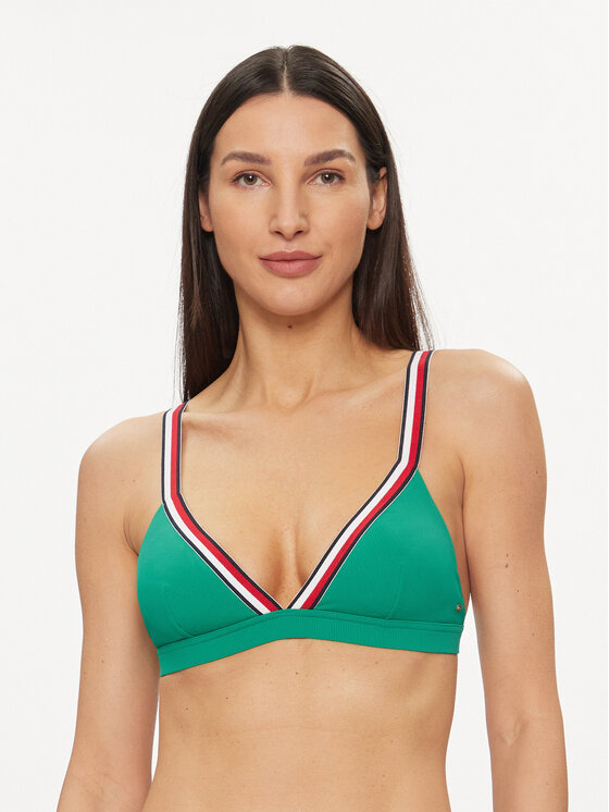 Tommy Hilfiger Bikini augšdaļa UW0UW05290 Zaļš Modivo lv