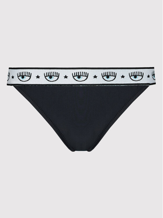 Chiara Ferragni Bikini Unterteil CFA7104 Schwarz Modivo De