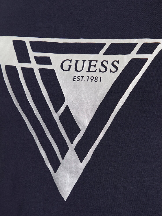 Guess T Shirt M Bi J Niebieski Slim Fit Modivo Pl