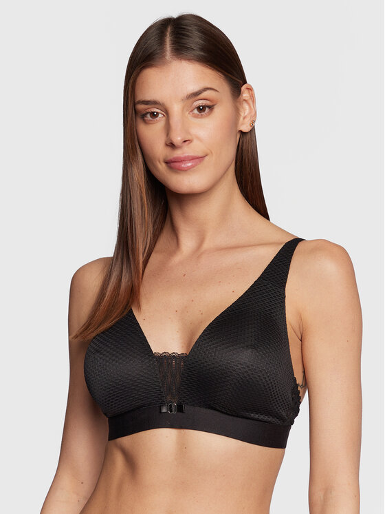 Triumph Soutien Gorge Sans Armatures Aura 10213131 Noir Modivo Fr