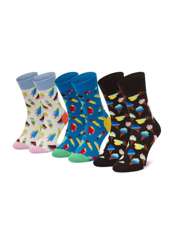 Happy Socks Zestaw Par Wysokich Skarpet Damskich Xice Kolorowy