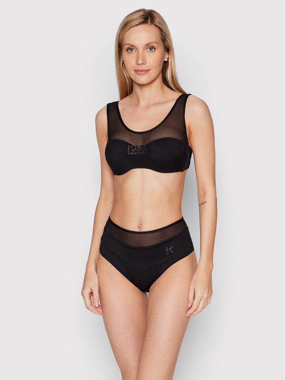 Karl Lagerfeld Bikini Oberteil Kl Wtp Schwarz Modivo De