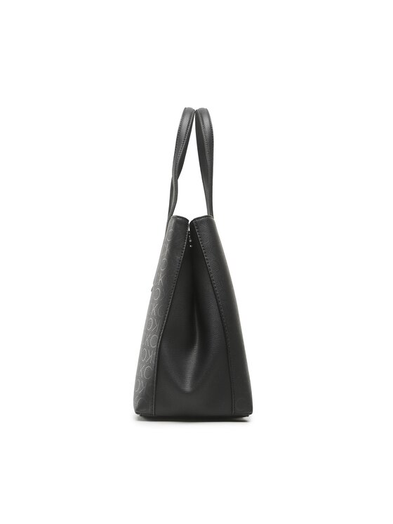 Calvin Klein Handtasche Ck Must Tote Md Epi Mono K K Schwarz