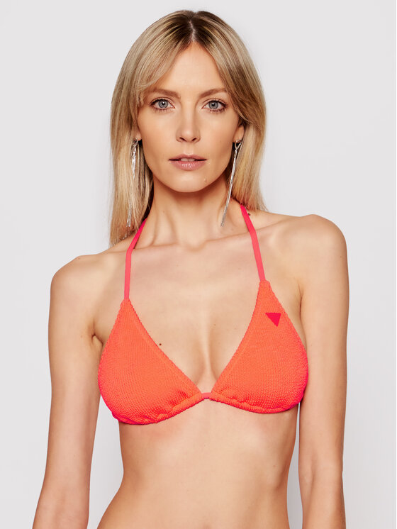 Guess Bikini Oberteil Triangle E1GJ53 MC03P Orange Modivo At