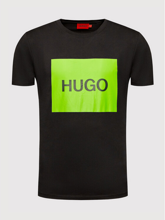 Hugo T Shirt Dulive Czarny Regular Fit Modivo Pl