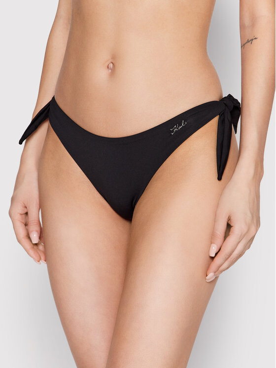 Karl Lagerfeld Bikini Unterteil Printed Logo Kl Wbt Schwarz Modivo At