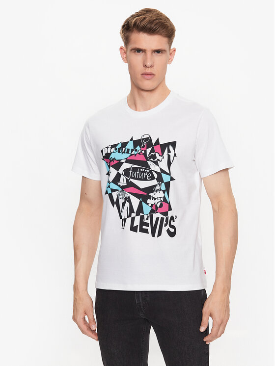 Levi S T Shirt Graphic Blanc Regular Fit Modivo Fr