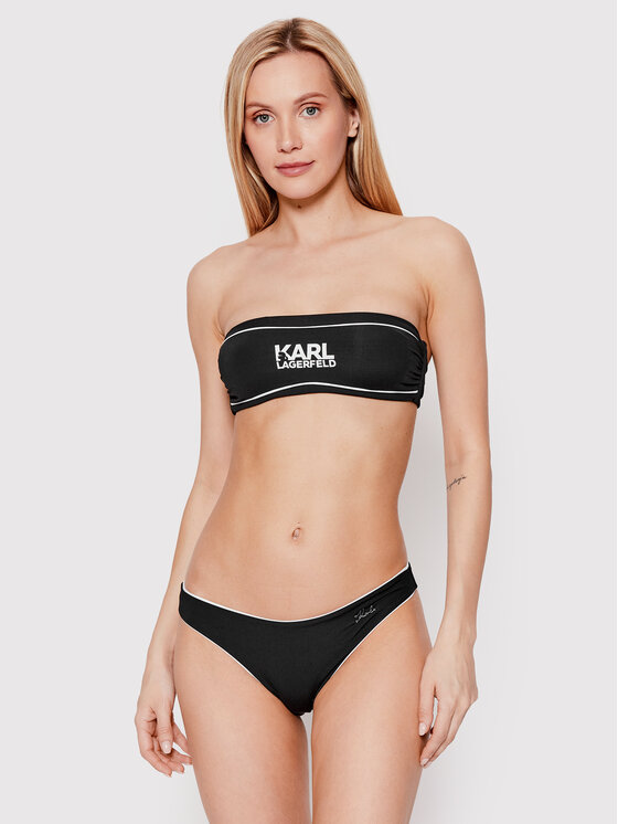 Karl Lagerfeld Bas De Bikini Kl Wbt Noir Modivo Fr