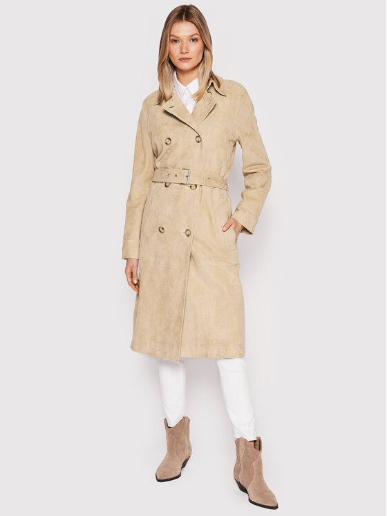 Calvin Klein Tenchcoat K20K203683 Beige Regular Fit Modivo At