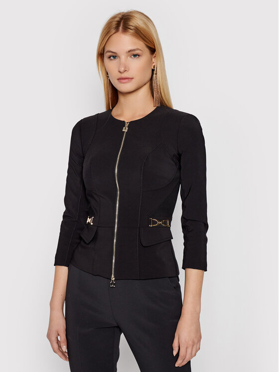 Elisabetta Franchi Blazer Gi E V Schwarz Slim Fit Modivo At