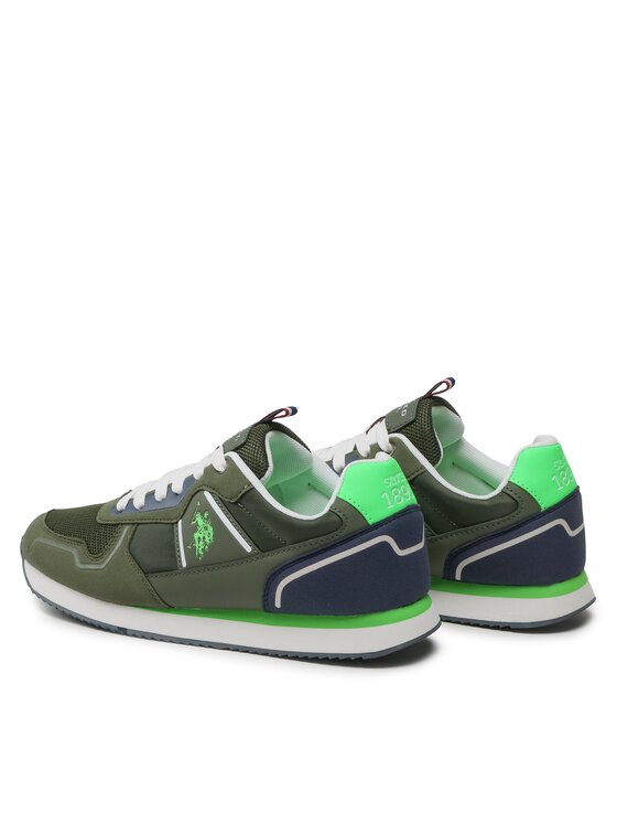 U S Polo Assn Sneakersy Nobil NOBIL004C Zielony Modivo Pl