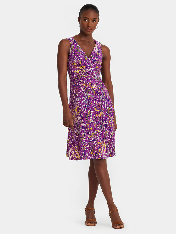 Lauren Ralph Lauren Cocktailkleid Violett Regular Fit