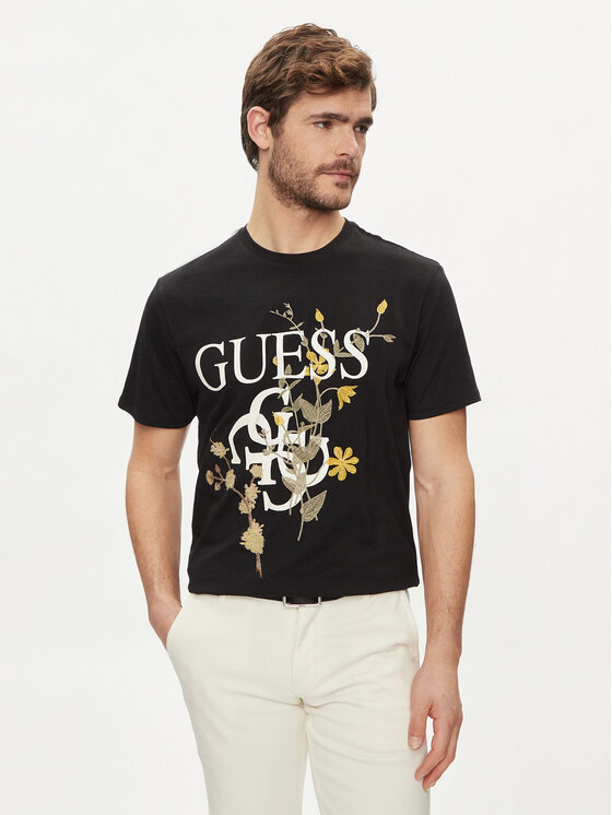 Guess T Shirt M Gi K Rm Schwarz Slim Fit Modivo De