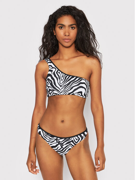 KARL LAGERFELD Góra od bikini KL22WTP22 Czarny Modivo pl