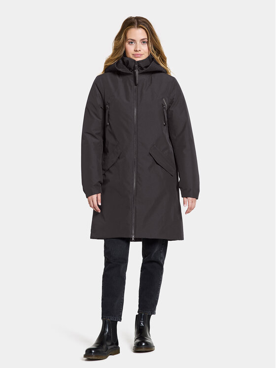 Didriksons Parka Bente Wns Parka Noir Regular Fit Modivo Fr