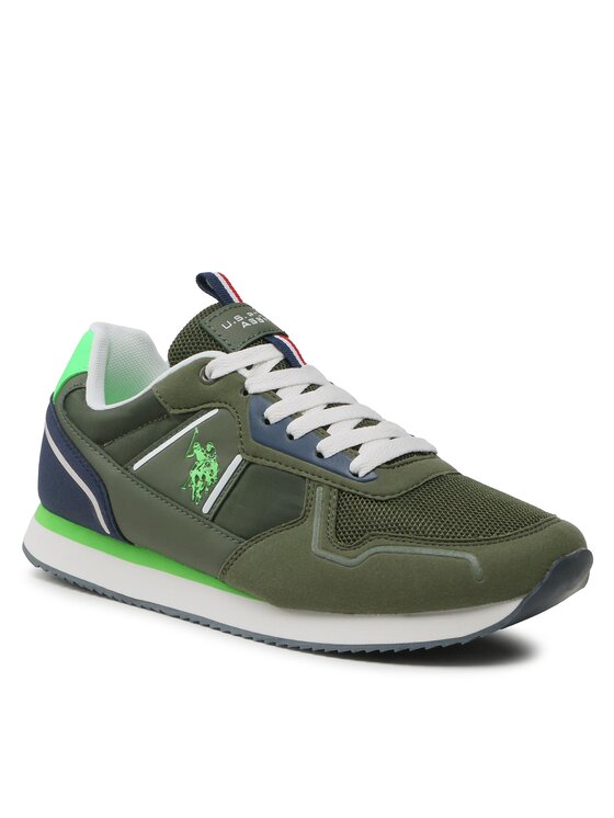 U S Polo Assn Sneakers Nobil NOBIL004C Grün Modivo de