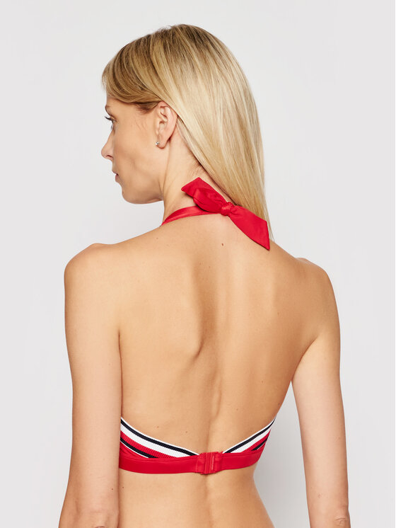 Tommy Hilfiger G Ra Od Bikini Triangle Fixed Uw Uw Czerwony