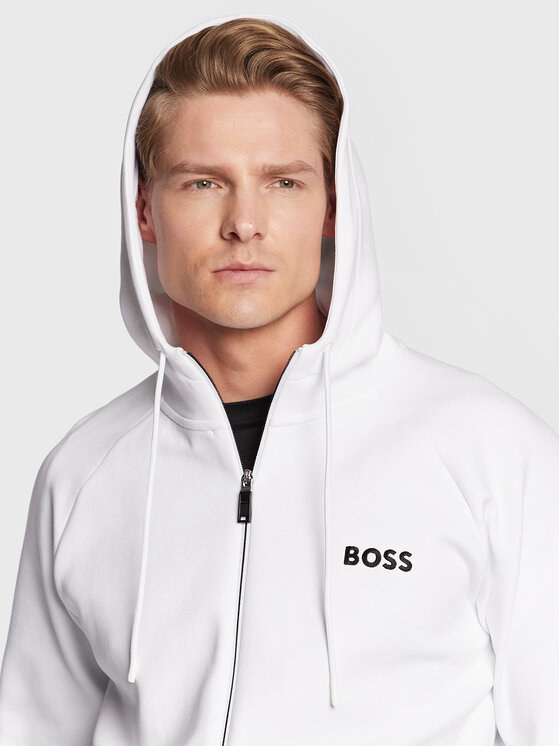 Boss Суитшърт Saggy 1 50482888 Бял Regular Fit Modivo bg