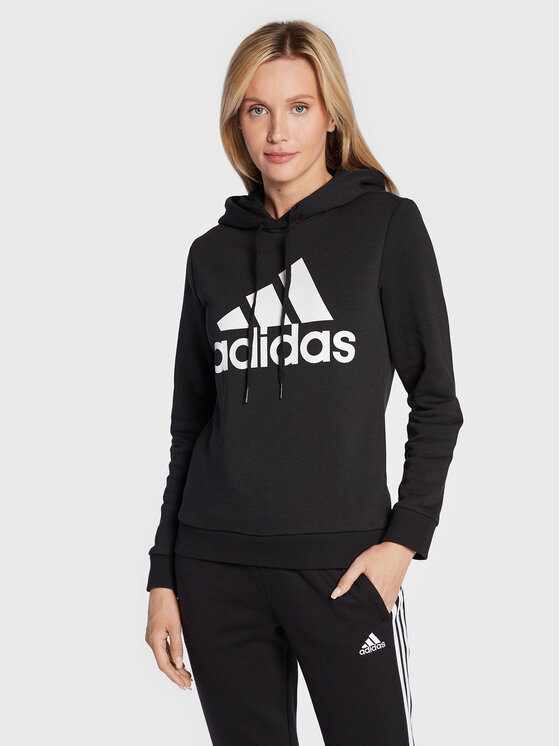 Adidas Bluza Essentials Logo Fleece GL0653 Czarny Regular Fit Modivo Pl