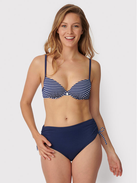 Triumph Bikini Oberteil Nautical 10211267 Dunkelblau Modivo De