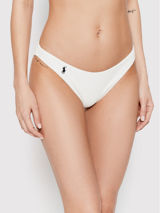 Polo Ralph Lauren Dół od bikini 21252350 Biały Modivo pl