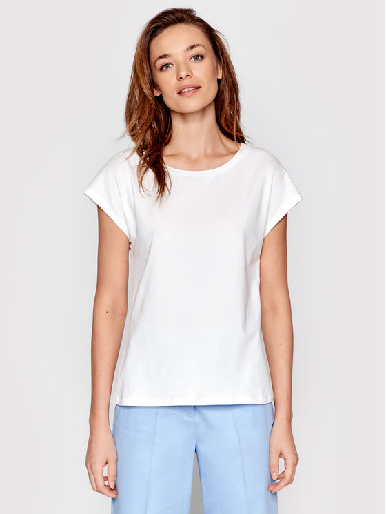 Weekend Max Mara T Shirt Multie Bia Y Regular Fit Modivo Pl