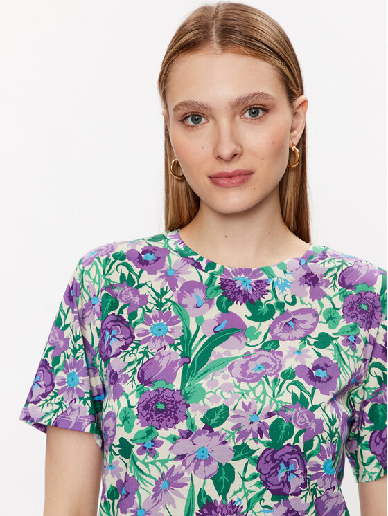 Weekend Max Mara T Shirt Dula Violet Regular Fit Modivo Fr