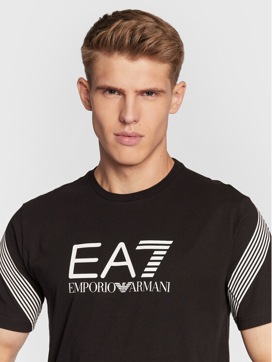 Ea Emporio Armani T Shirt Lpt Pj Bz Schwarz Regular Fit