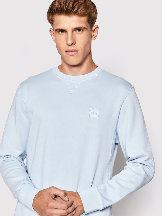 Boss Sweatshirt Westart Himmelblau Relaxed Fit Modivo De