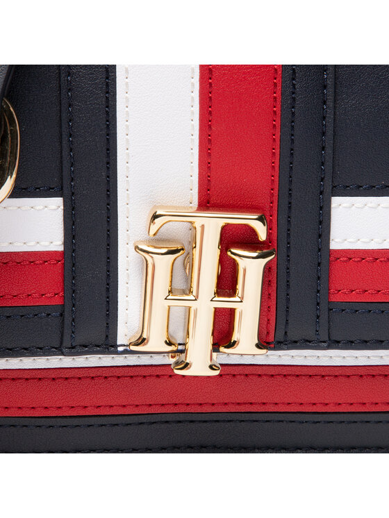 Tommy Hilfiger Kabelka Th Lock Crossover Intarsia AW0AW10930 Tmavomodrá