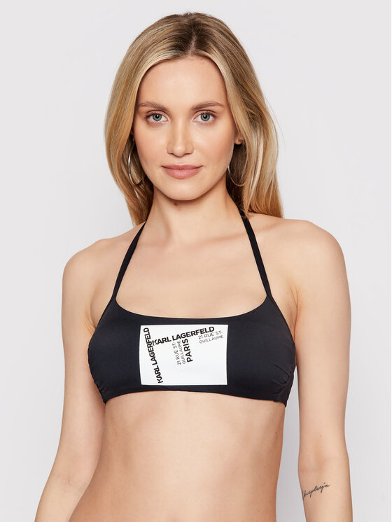KARL LAGERFELD Bikini augšdaļa KL20WTP23 Melns Modivo lv