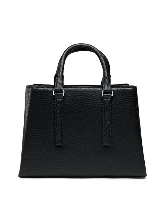 Calvin Klein Torebka Elevated Tote Md Saffiano K K Czarny