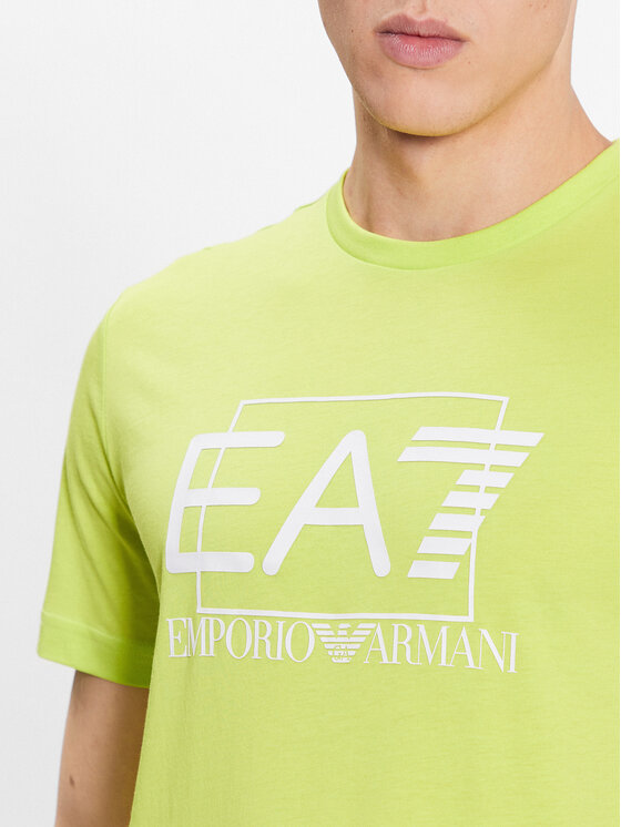 EA7 Emporio Armani T Shirt 3RPT81 PJM9Z 1871 Zielony Regular Fit