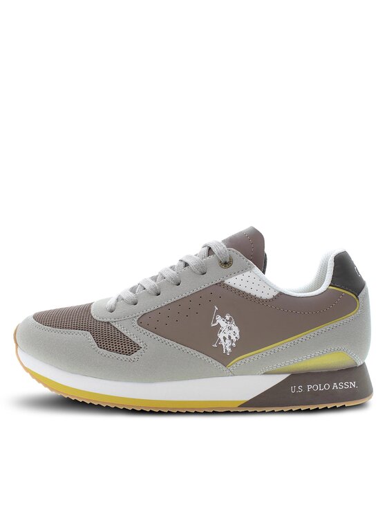 U S Polo Assn Sneakersy Nobil NOBIL003C Beżowy Modivo pl